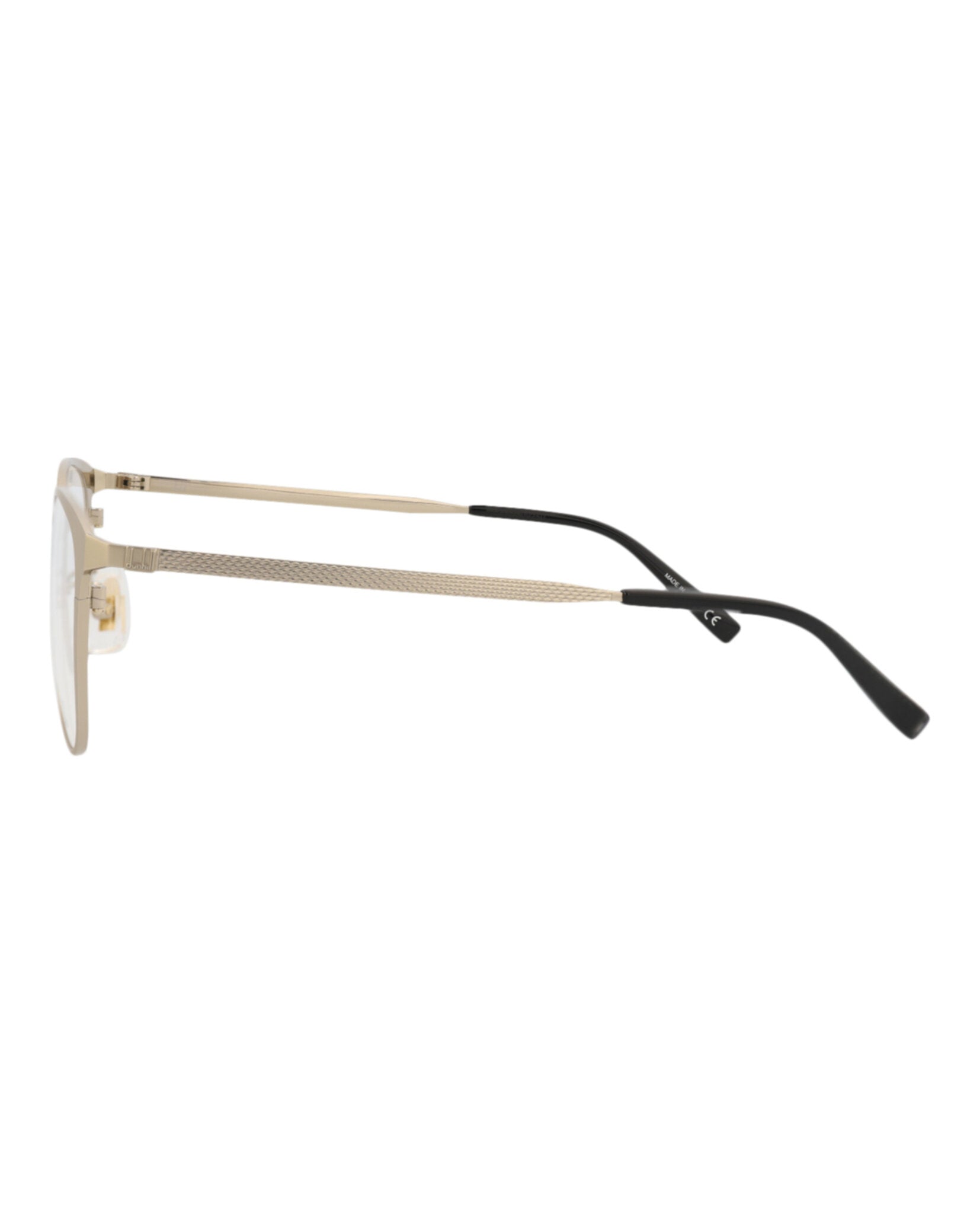 Dunhill Mens Round/Oval Gold Gold Transparent Fashion Designer Eyewear