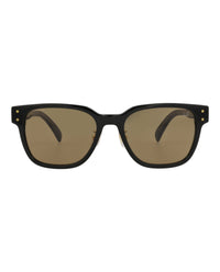Dunhill Mens Square/Rectangle Black Black Brown Fashion Designer Eyewear