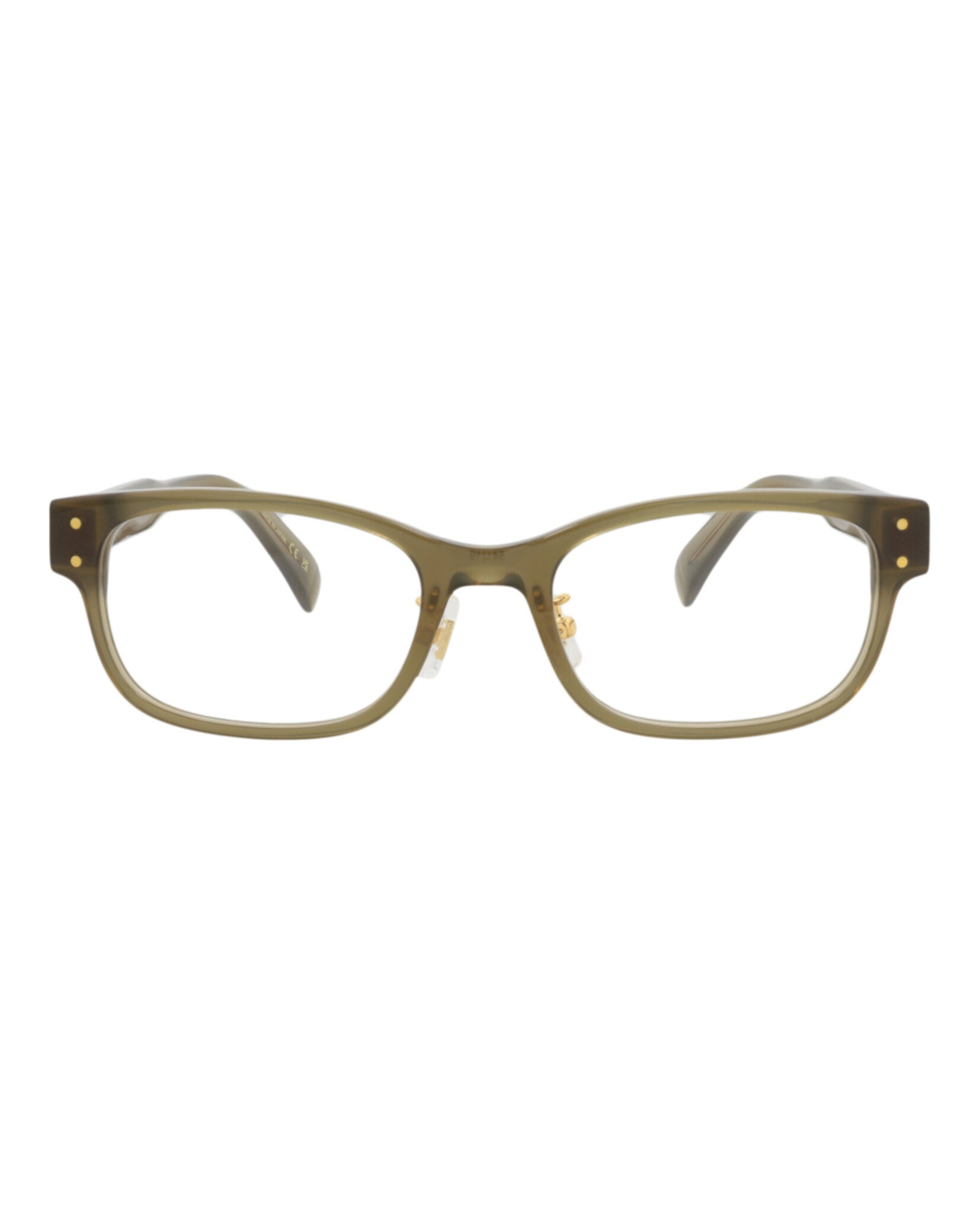 Dunhill Mens Square/Rectangle Brown Brown Transparent Fashion Designer Eyewear