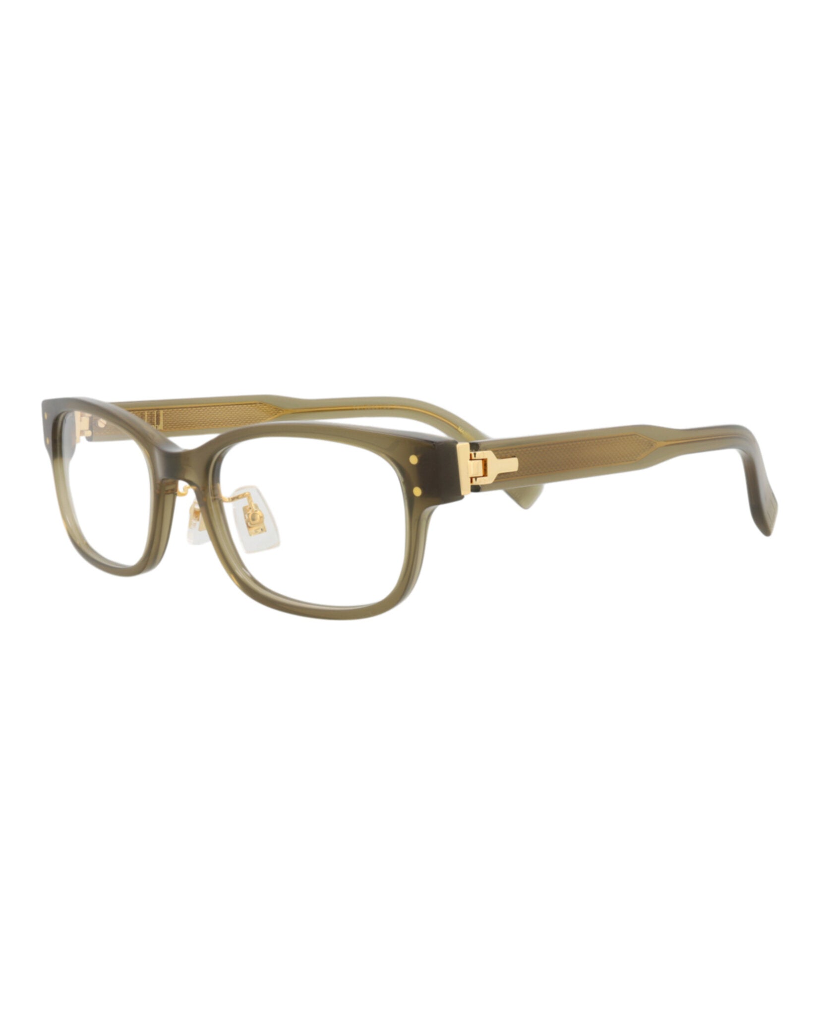 Dunhill Mens Square/Rectangle Brown Brown Transparent Fashion Designer Eyewear