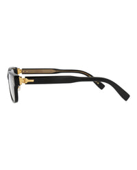Dunhill Mens Square/Rectangle Black Black Transparent Fashion Designer Eyewear