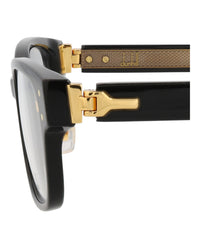 Dunhill Mens Square/Rectangle Black Black Transparent Fashion Designer Eyewear