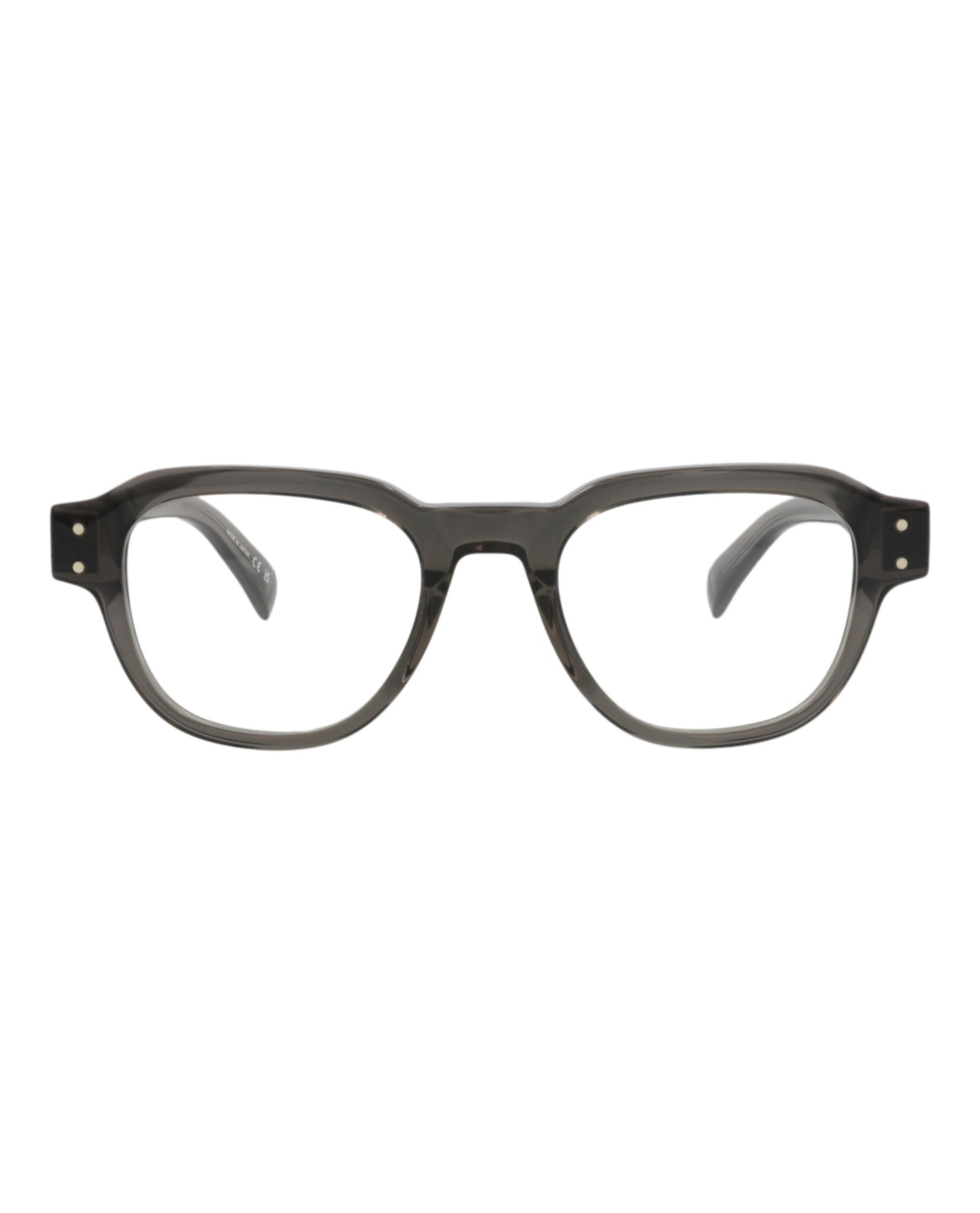 Dunhill Mens Round/Oval Grey Grey Transparent Fashion Designer Eyewear