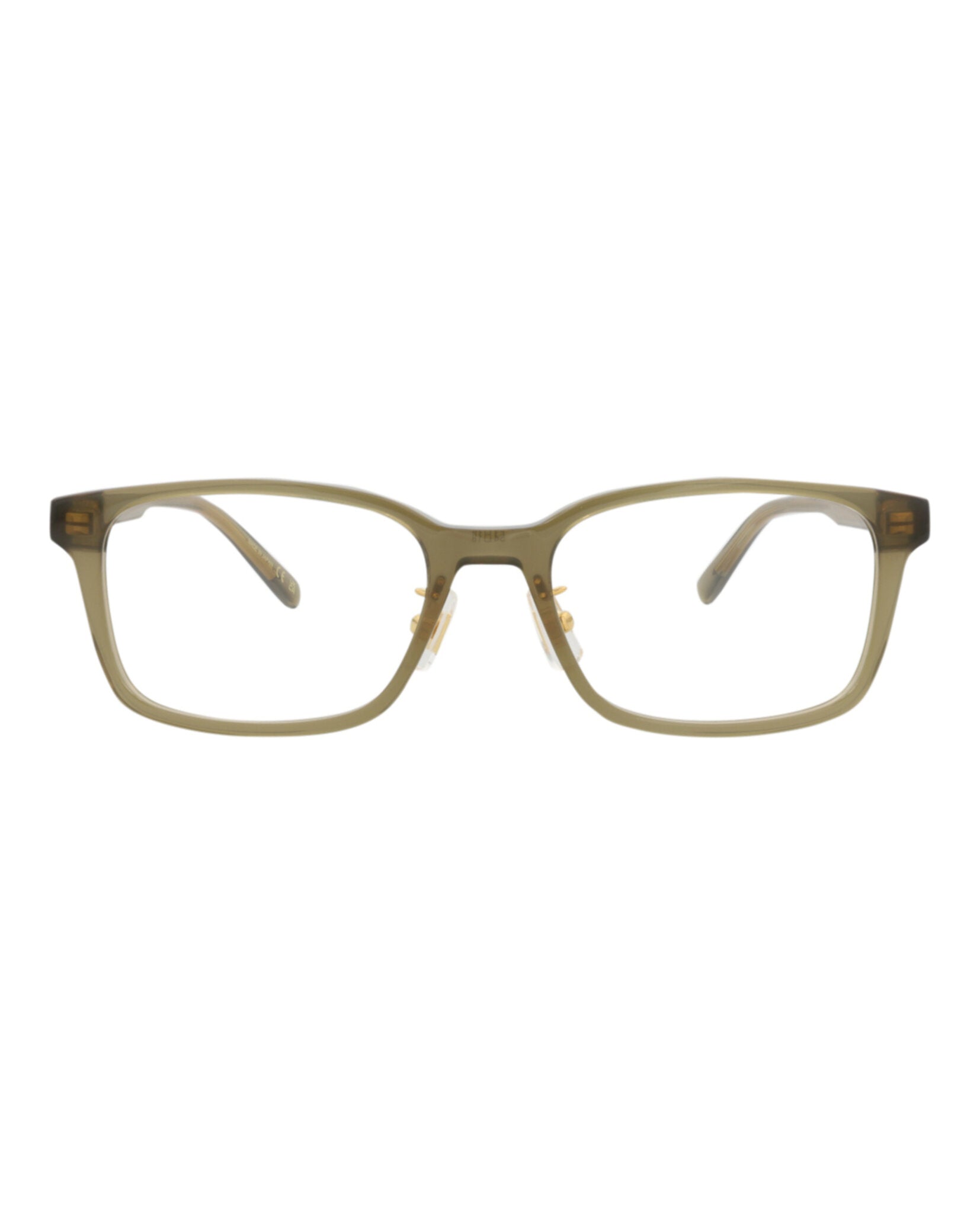 Dunhill Mens Square/Rectangle Brown Brown Transparent Fashion Designer Eyewear