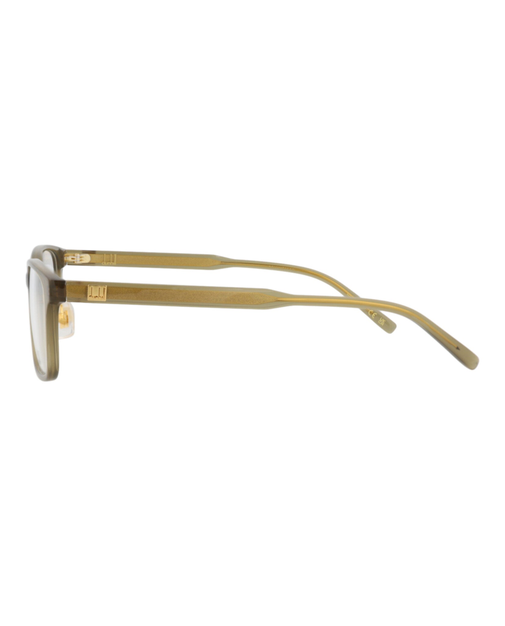 Dunhill Mens Square/Rectangle Brown Brown Transparent Fashion Designer Eyewear