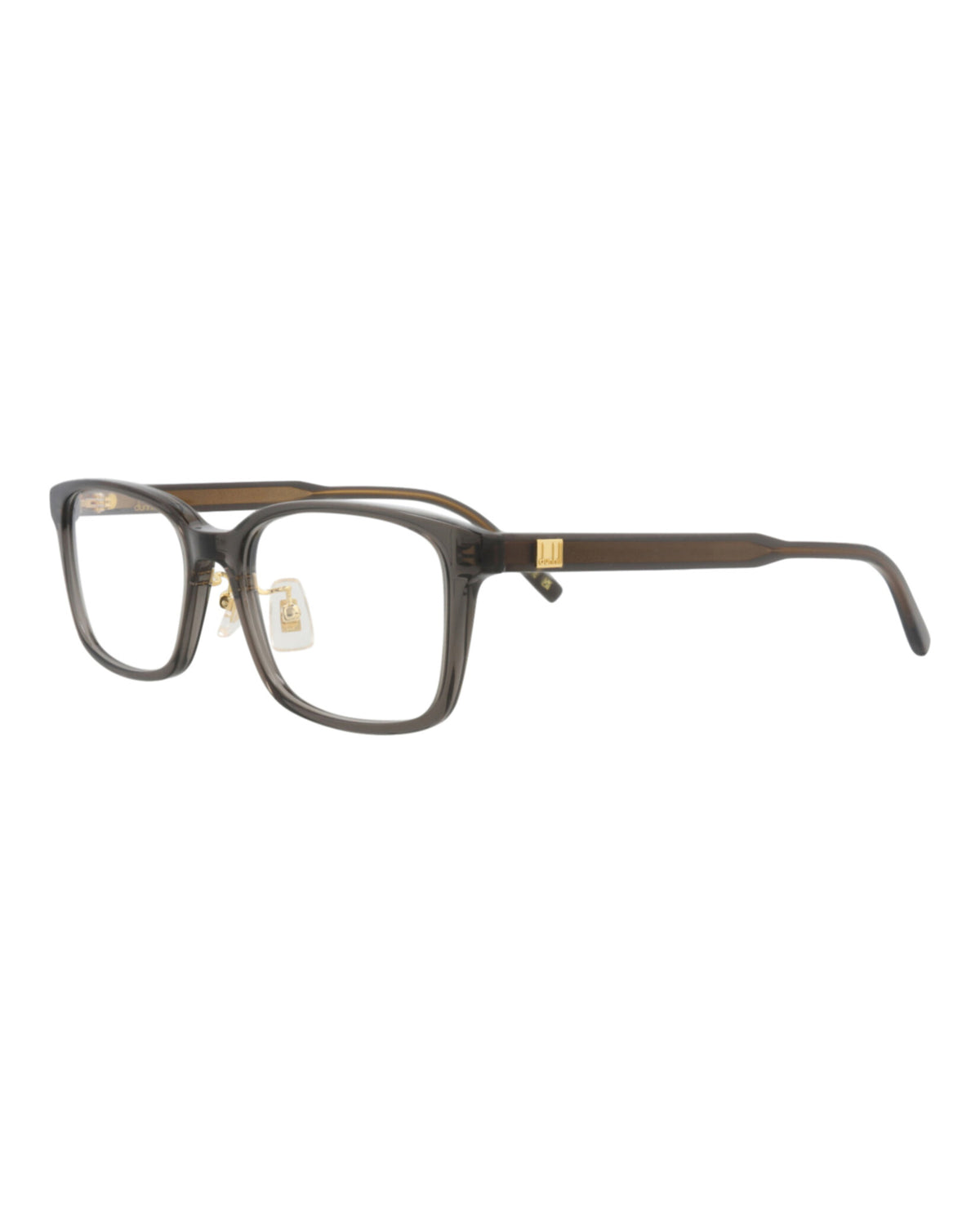 Dunhill Mens Square/Rectangle Grey Grey Transparent Fashion Designer Eyewear