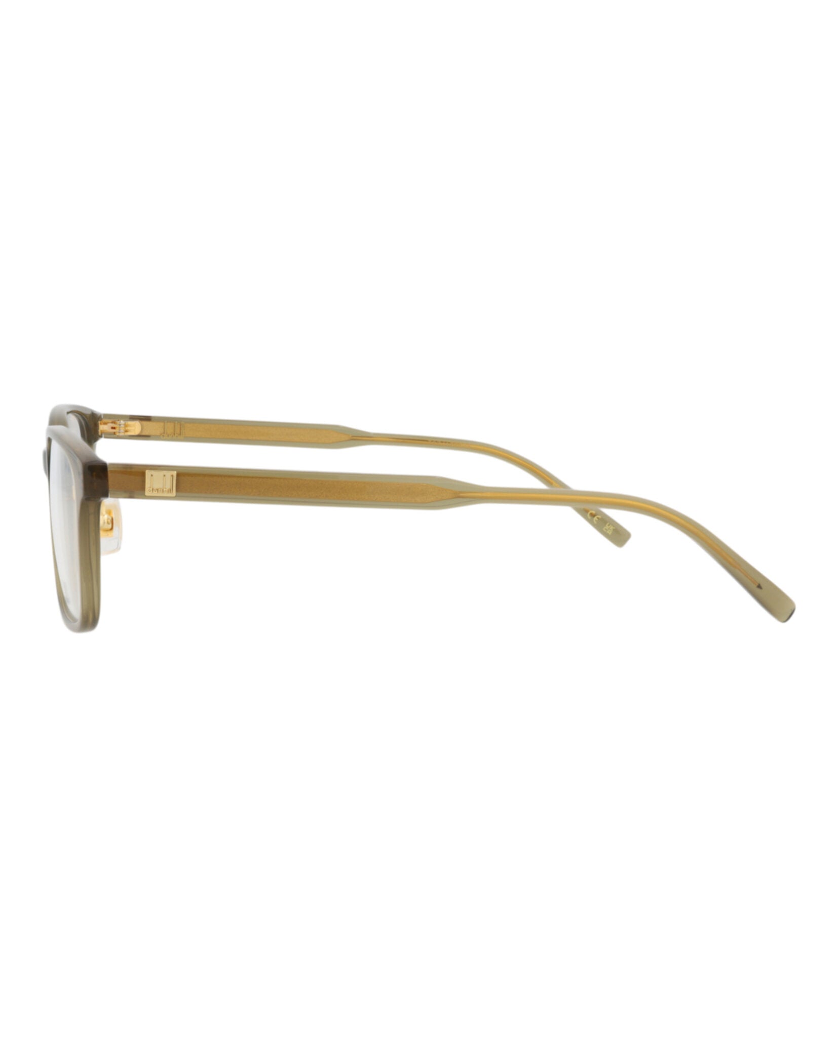 Dunhill Mens Square/Rectangle Brown Brown Transparent Fashion Designer Eyewear
