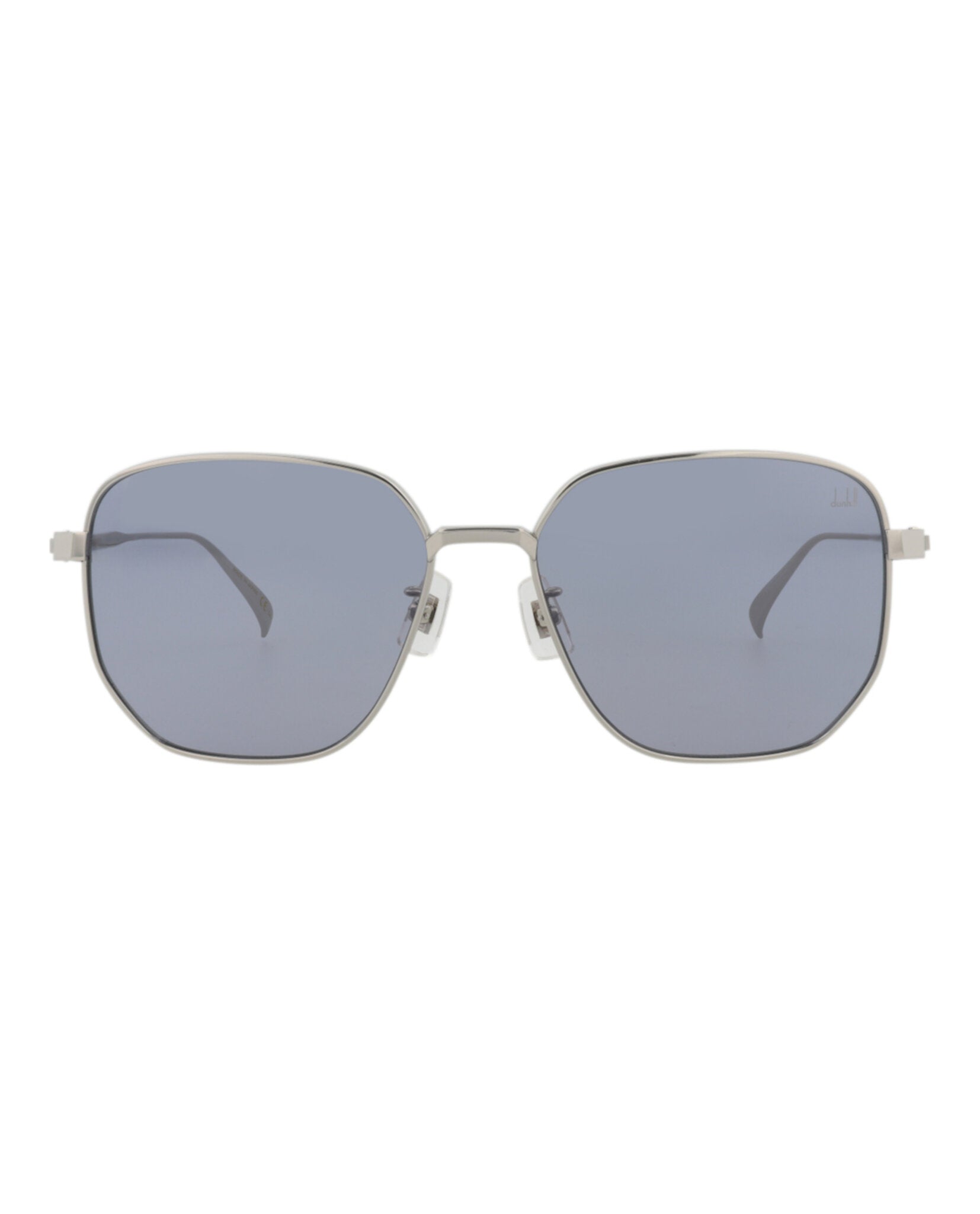 Dunhill Mens Square/Rectangle Silver Silver Light Blue Fashion Designer Eyewear
