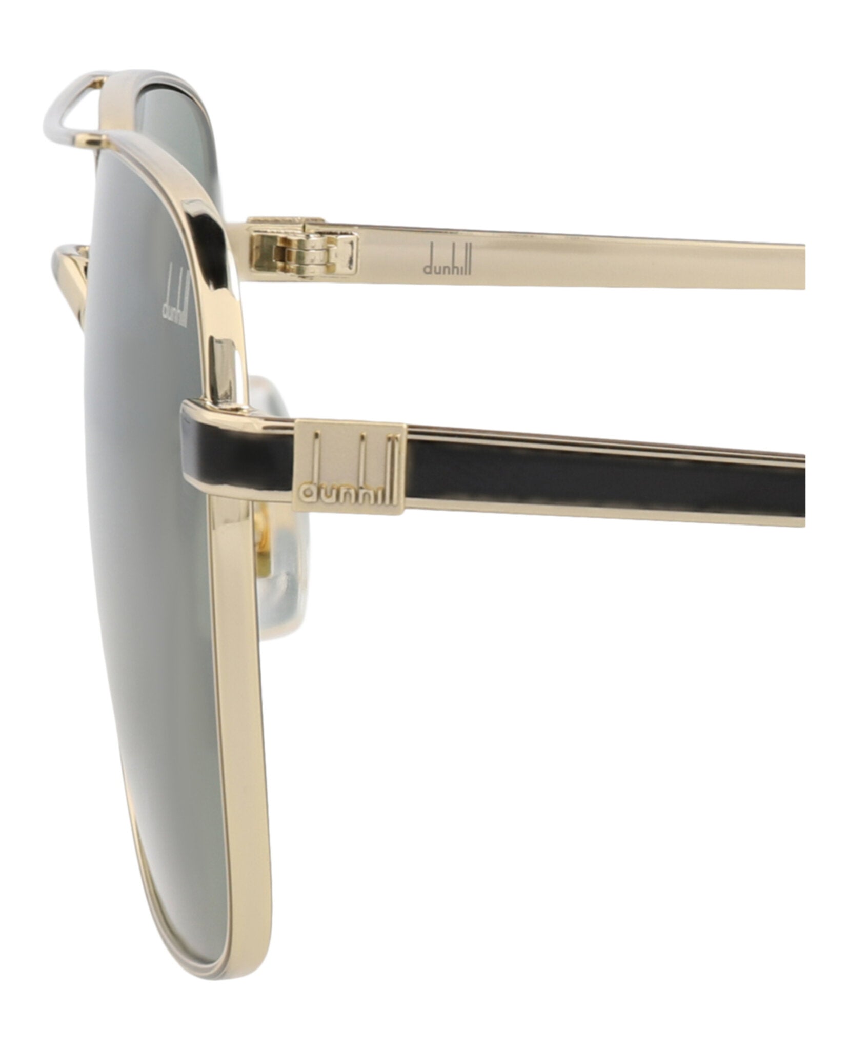 Dunhill Mens Aviator Gold Gold Green Fashion Designer Eyewear