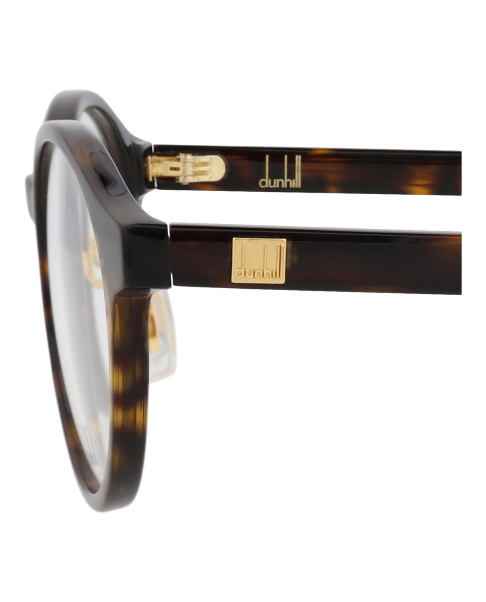 Dunhill Mens Round/Oval Havana Havana Transparent Fashion Designer Eyewear