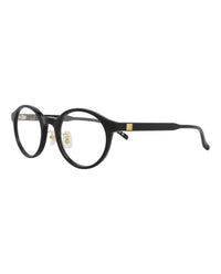 Dunhill Mens Round/Oval Black Black Transparent Fashion Designer Eyewear