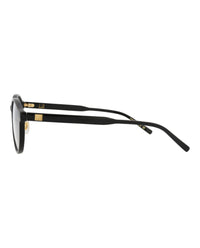 Dunhill Mens Round/Oval Black Black Transparent Fashion Designer Eyewear