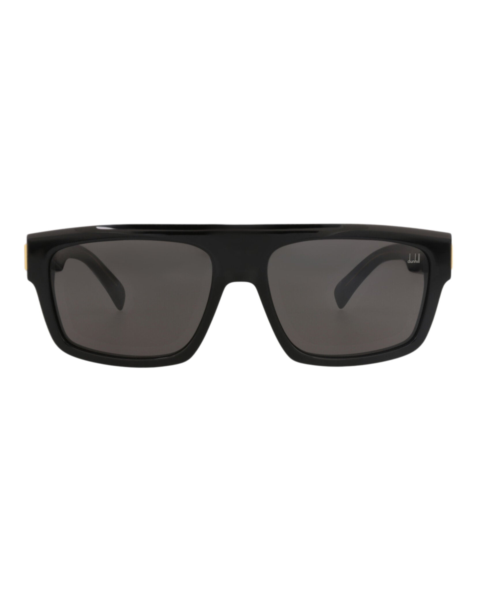 Dunhill Mens Square/Rectangle Black Black Grey Fashion Designer Eyewear