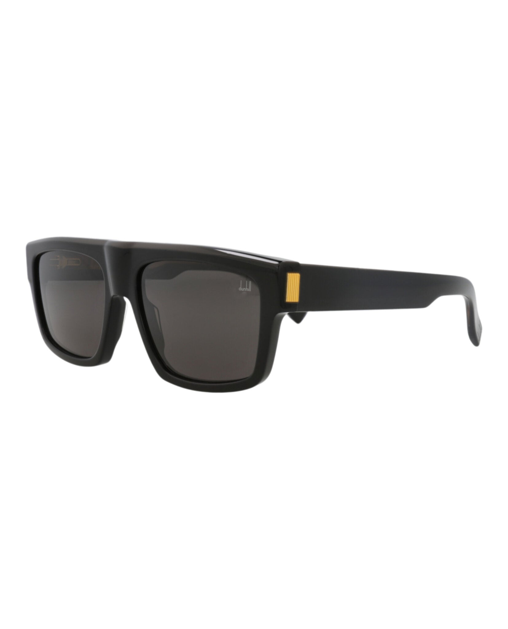 Dunhill Mens Square/Rectangle Black Black Grey Fashion Designer Eyewear