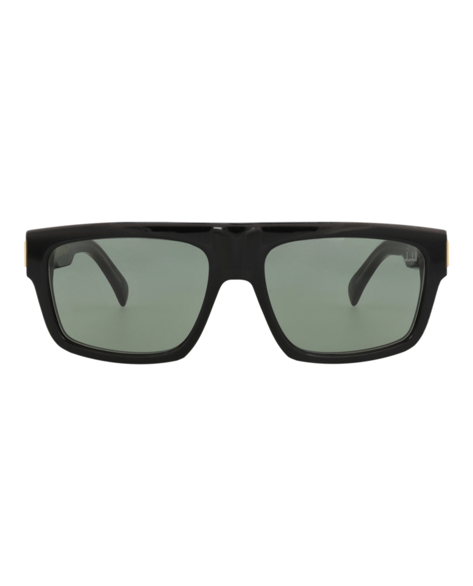 Dunhill Mens Square/Rectangle Black Black Green Fashion Designer Eyewear