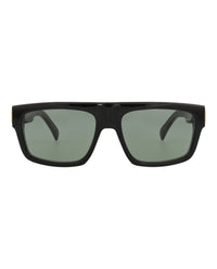 Dunhill Mens Square/Rectangle Black Black Green Fashion Designer Eyewear