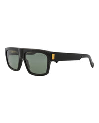 Dunhill Mens Square/Rectangle Black Black Green Fashion Designer Eyewear