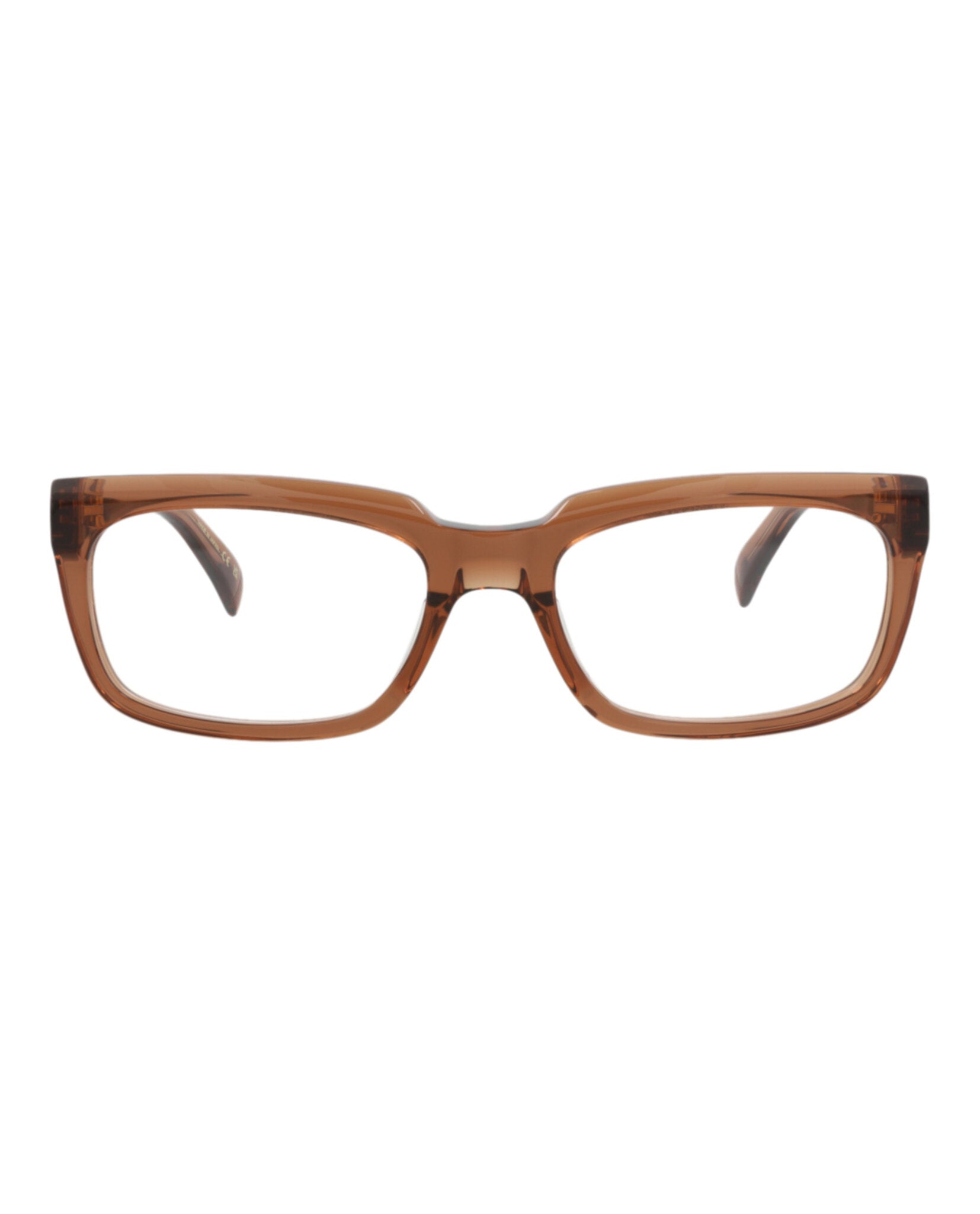 Dunhill Mens Square/Rectangle Brown Brown Transparent Fashion Designer Eyewear