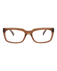Dunhill Mens Square/Rectangle Brown Brown Transparent Fashion Designer Eyewear