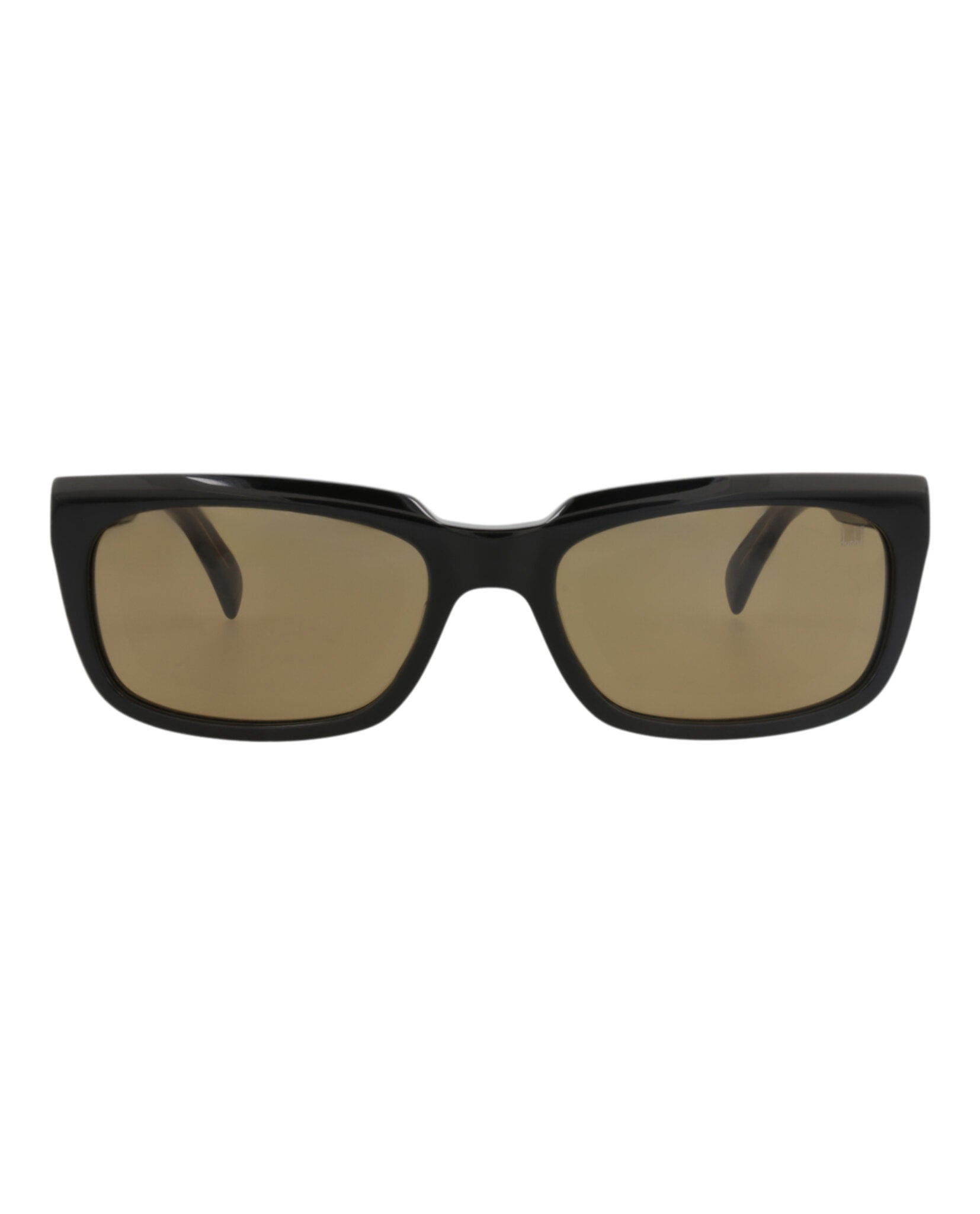 Dunhill Mens Square/Rectangle Black Black Brown Fashion Designer Eyewear