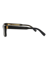 Dunhill Mens Square/Rectangle Black Black Brown Fashion Designer Eyewear