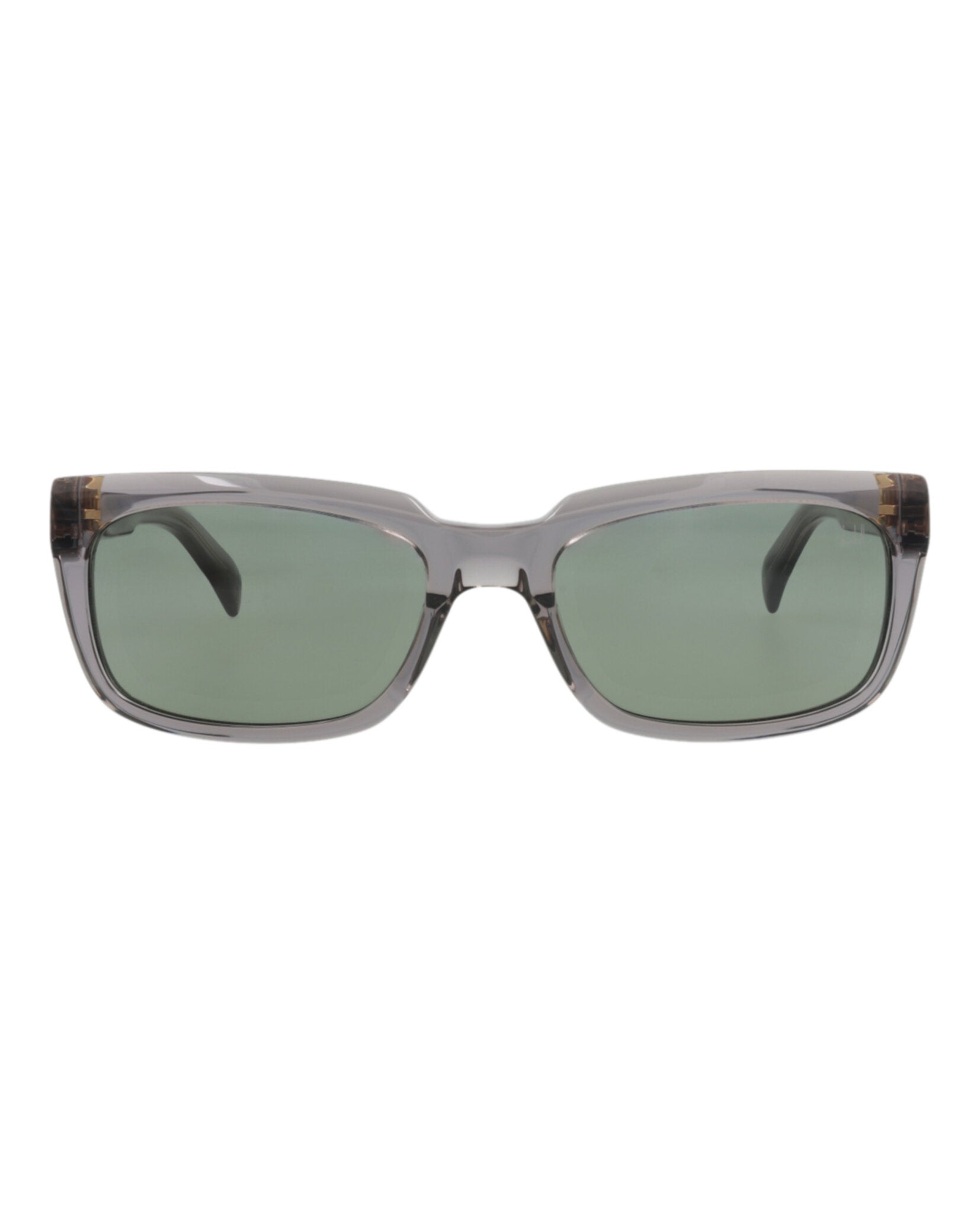 Dunhill Mens Square/Rectangle Grey Grey Green Fashion Designer Eyewear