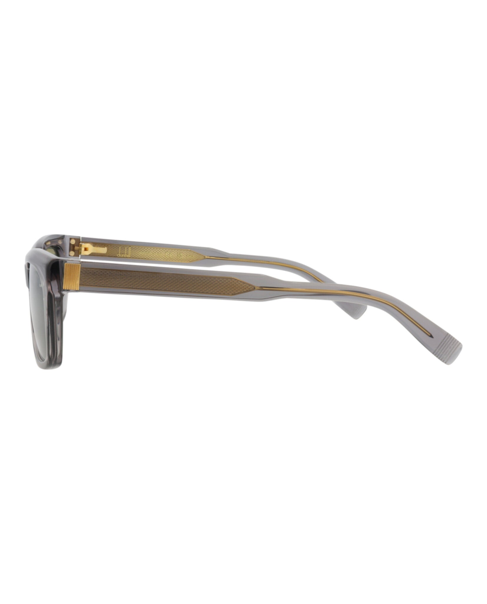 Dunhill Mens Square/Rectangle Grey Grey Green Fashion Designer Eyewear