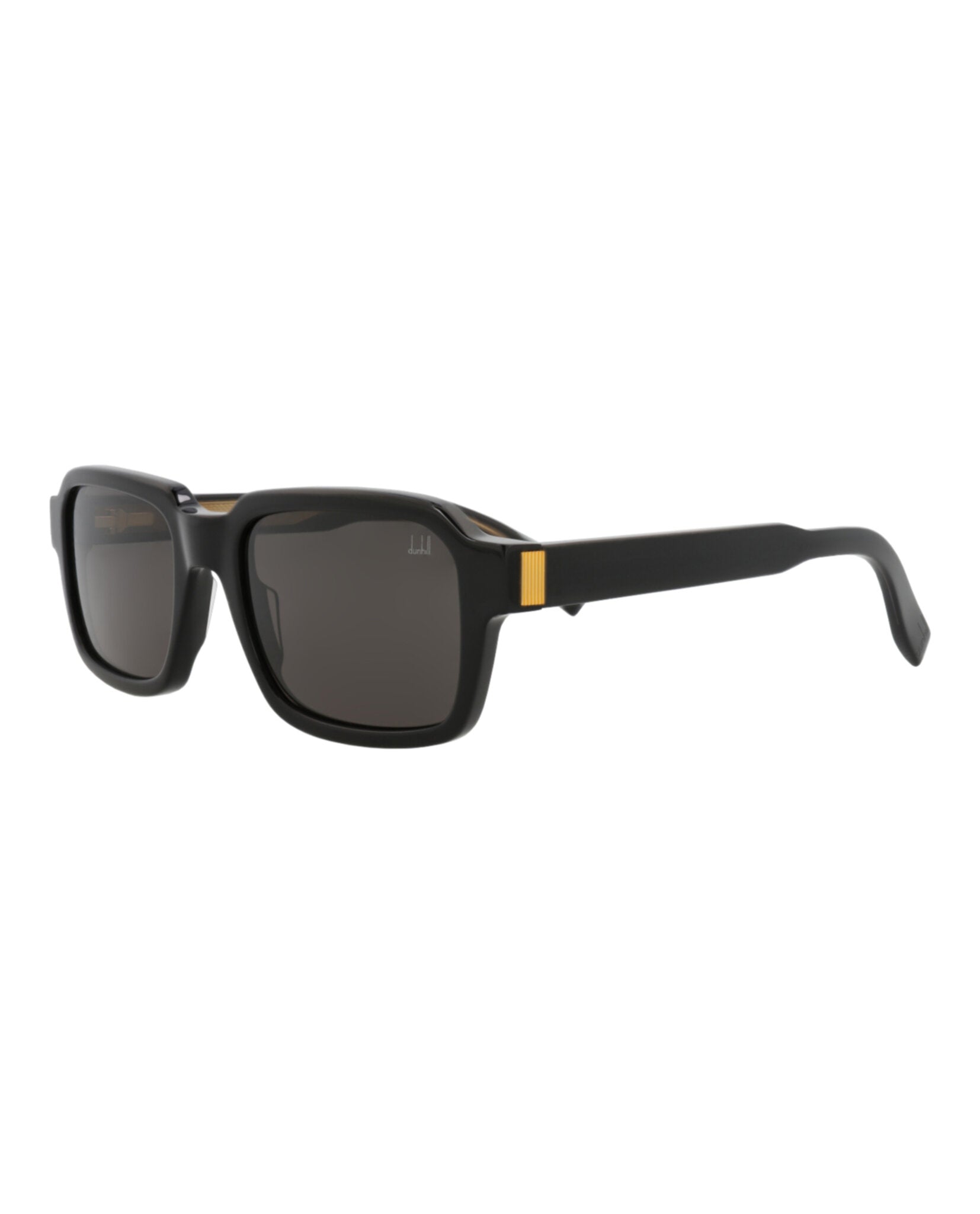 Dunhill Mens Square/Rectangle Black Black Grey Fashion Designer Eyewear