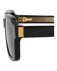 Dunhill Mens Square/Rectangle Black Black Grey Fashion Designer Eyewear