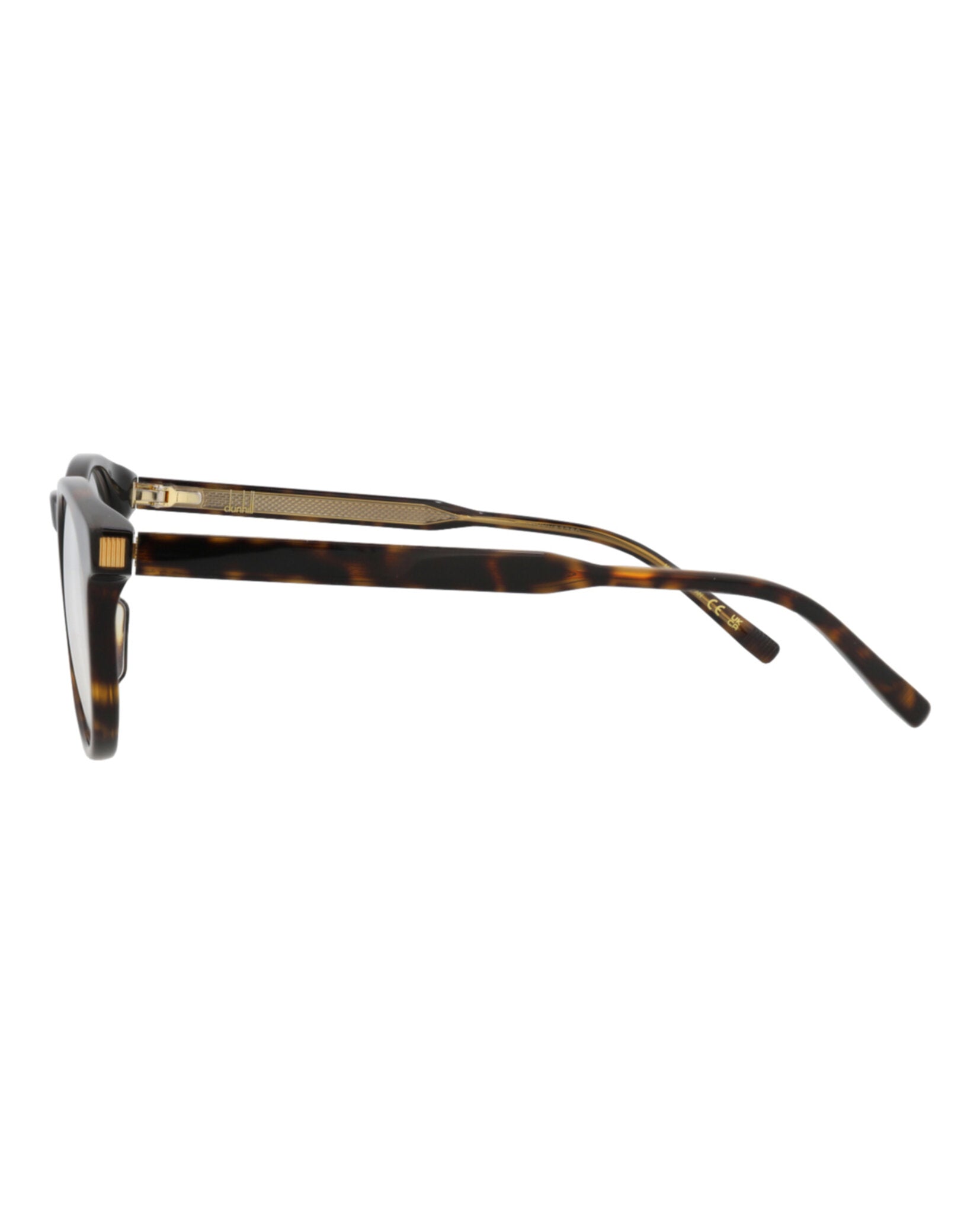 Dunhill Mens Round/Oval Havana Havana Transparent Fashion Designer Eyewear