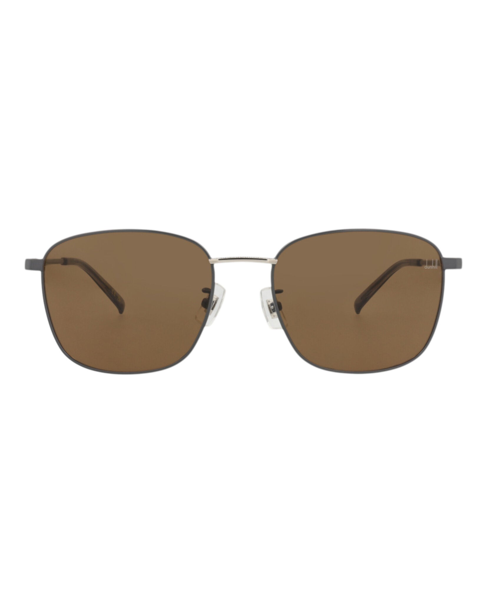 Dunhill Mens Square/Rectangle Grey Grey Brown Fashion Designer Eyewear