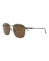 Dunhill Mens Square/Rectangle Grey Grey Brown Fashion Designer Eyewear