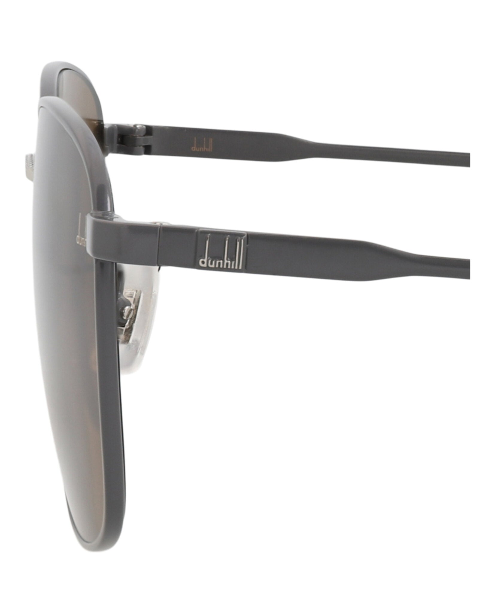 Dunhill Mens Square/Rectangle Grey Grey Brown Fashion Designer Eyewear