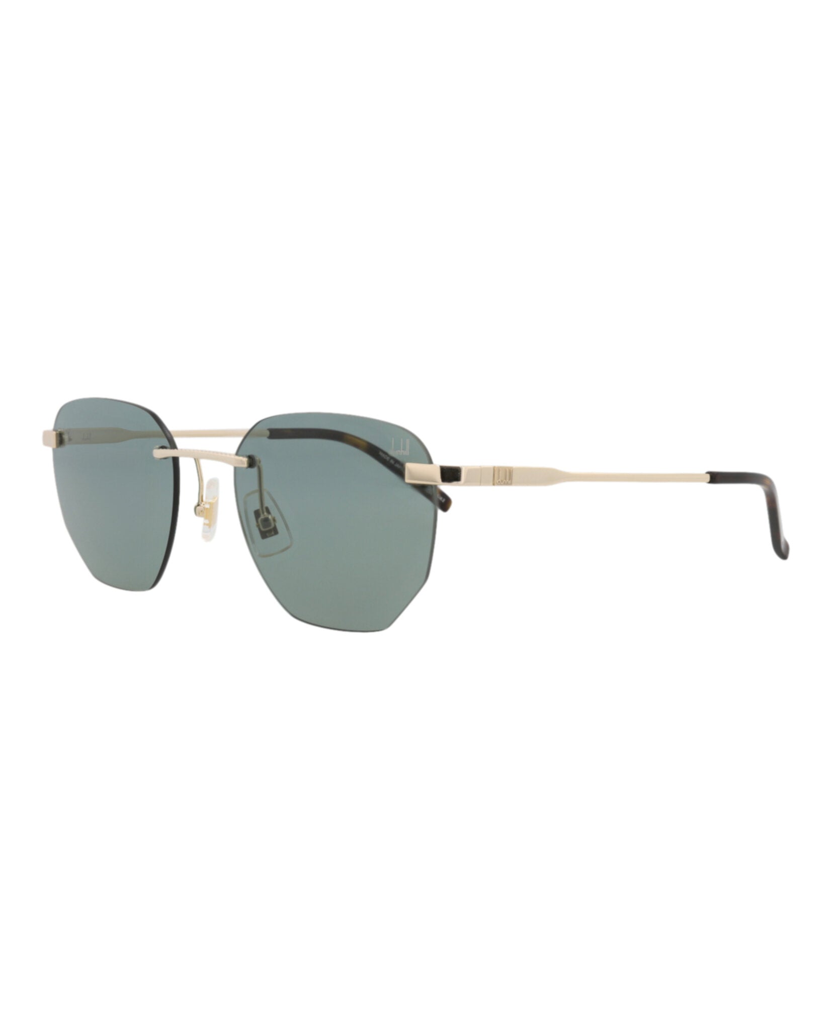 Dunhill Mens Round/Oval Gold Gold Green Fashion Designer Eyewear