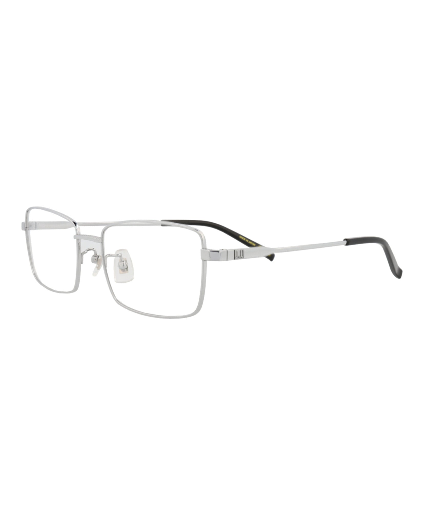 Dunhill Mens Square/Rectangle Silver Silver Transparent Fashion Designer Eyewear
