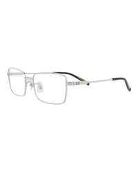 Dunhill Mens Square/Rectangle Silver Silver Transparent Fashion Designer Eyewear