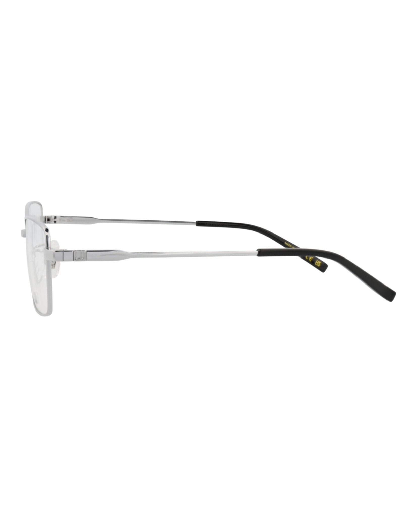 Dunhill Mens Square/Rectangle Silver Silver Transparent Fashion Designer Eyewear