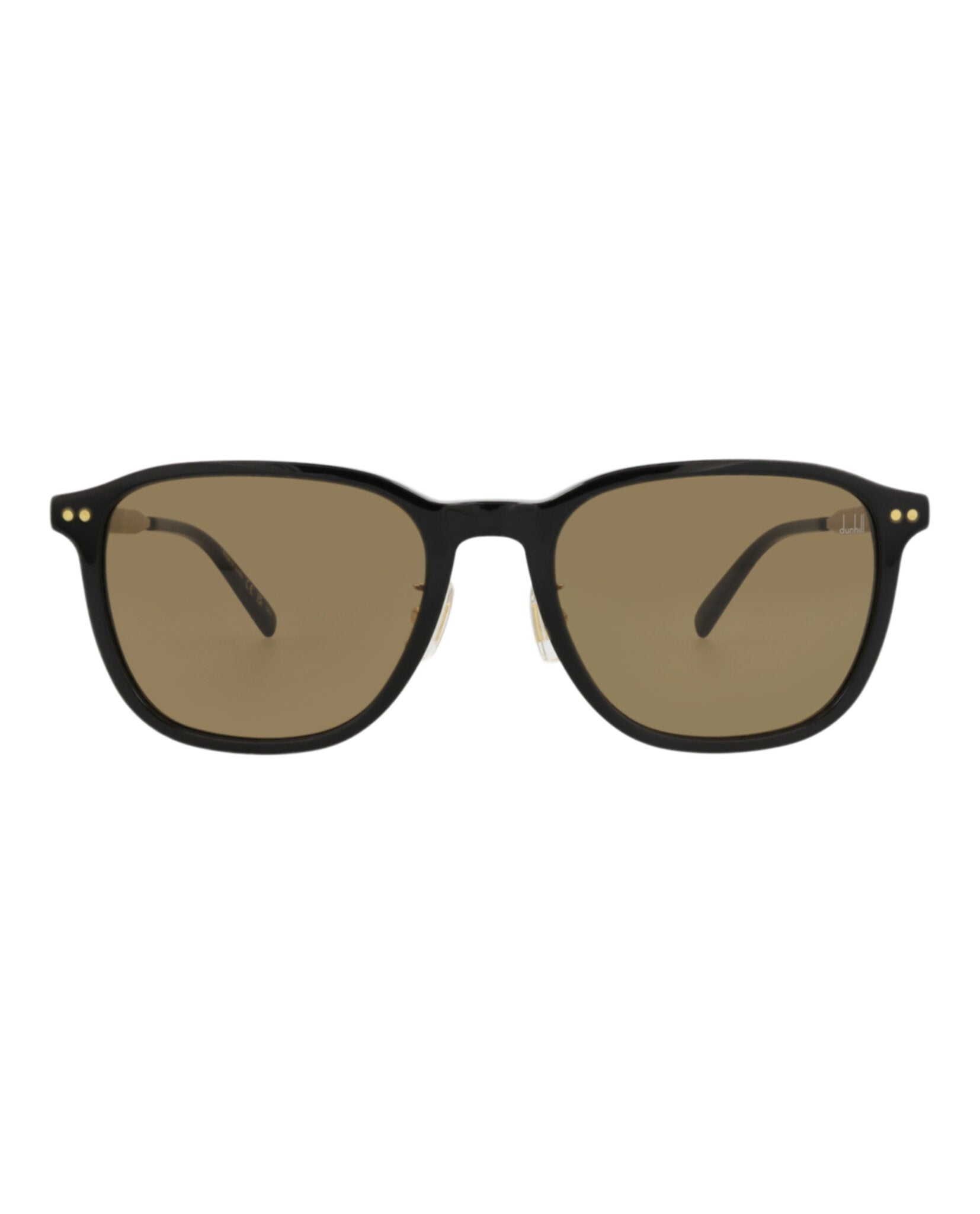 Dunhill Mens Round/Oval Black Gold Brown Fashion Designer Eyewear