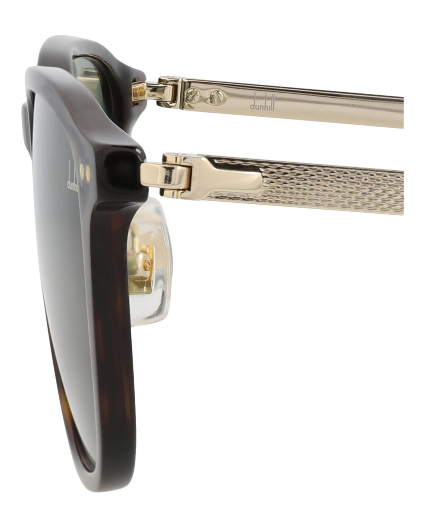 Dunhill Mens Round/Oval Havana Gold Green Fashion Designer Eyewear