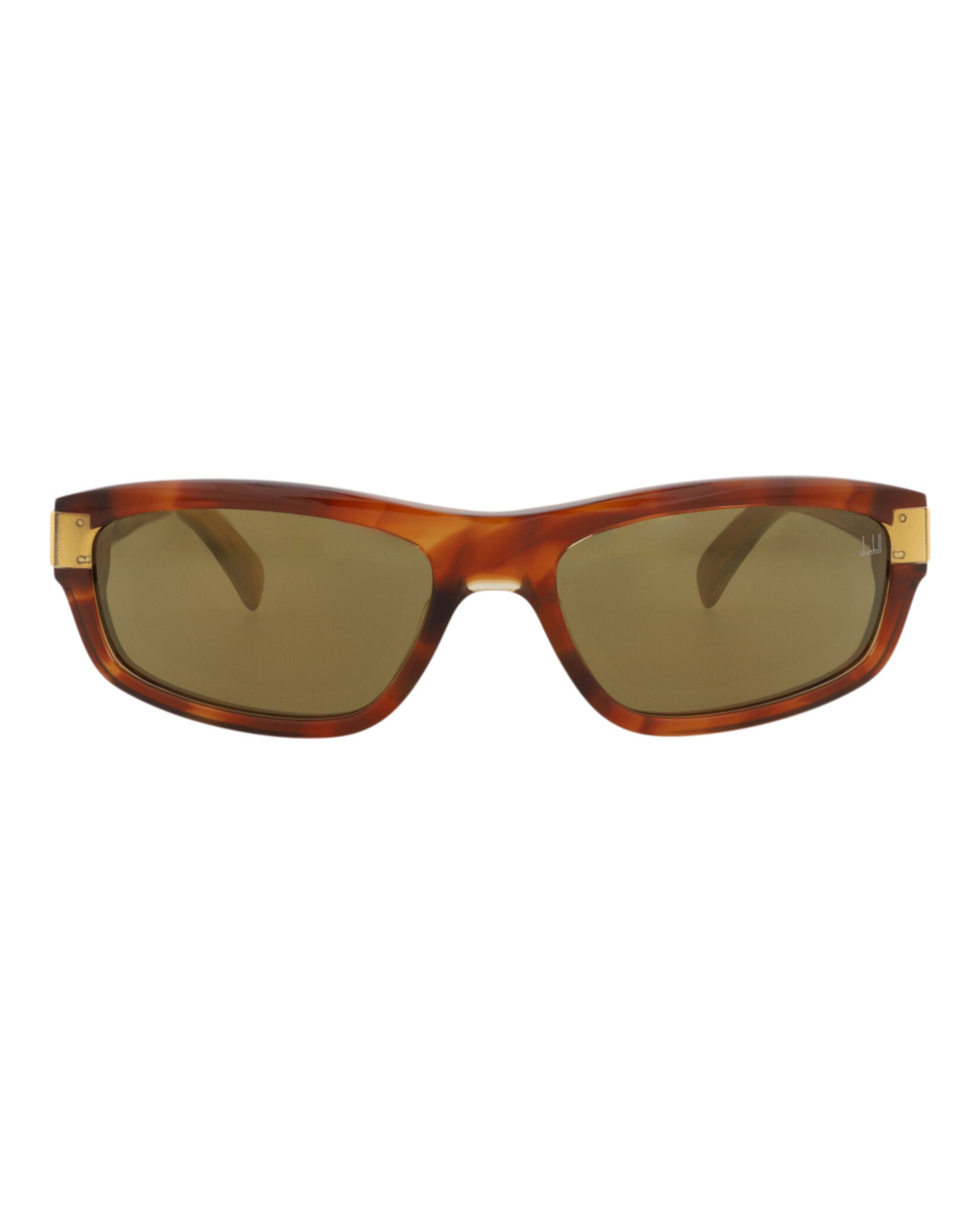 Dunhill Mens Square/Rectangle Havana Havana Bronze Fashion Designer Eyewear