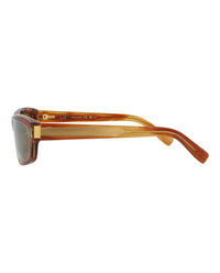 Dunhill Mens Square/Rectangle Havana Havana Bronze Fashion Designer Eyewear