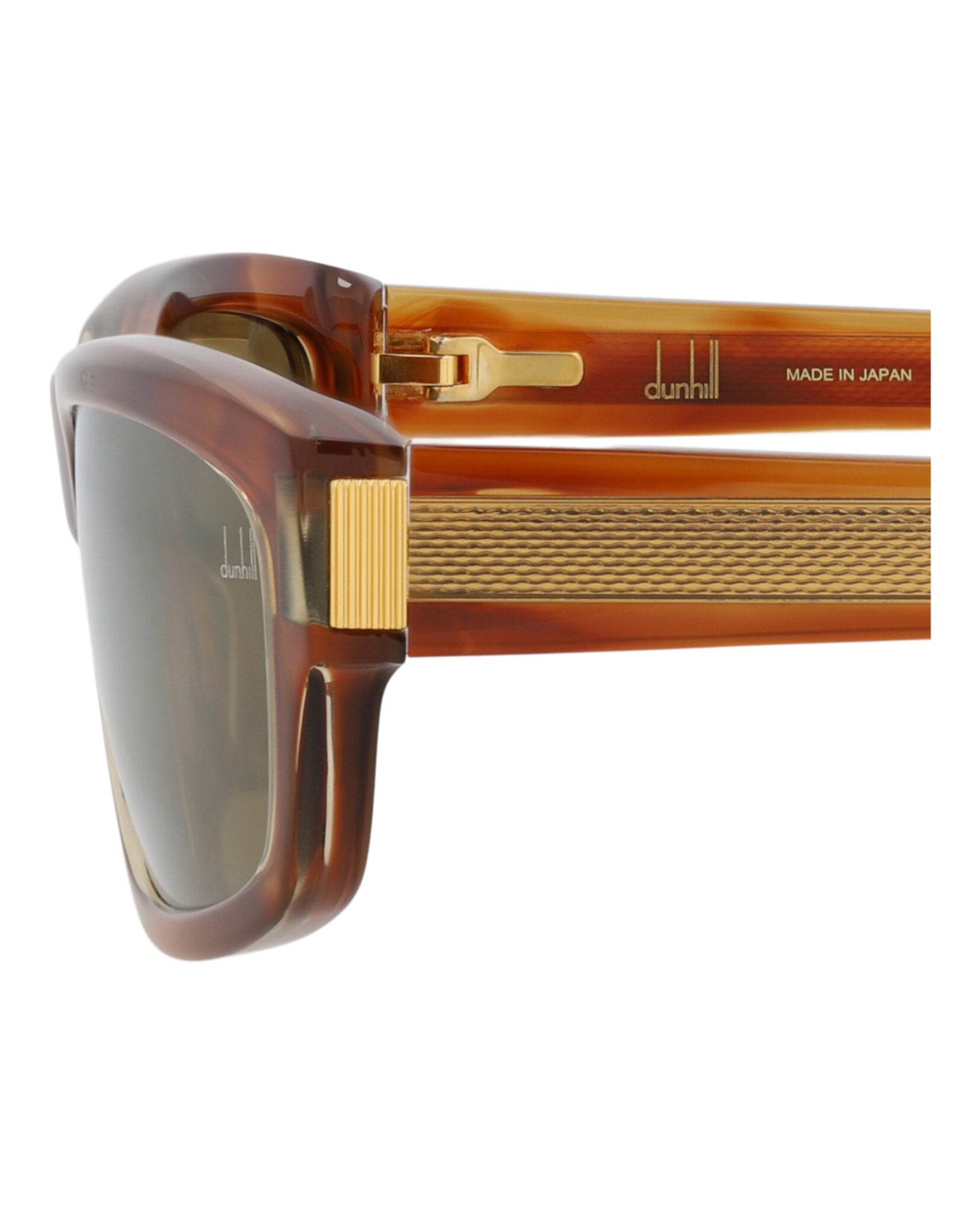 Dunhill Mens Square/Rectangle Havana Havana Bronze Fashion Designer Eyewear