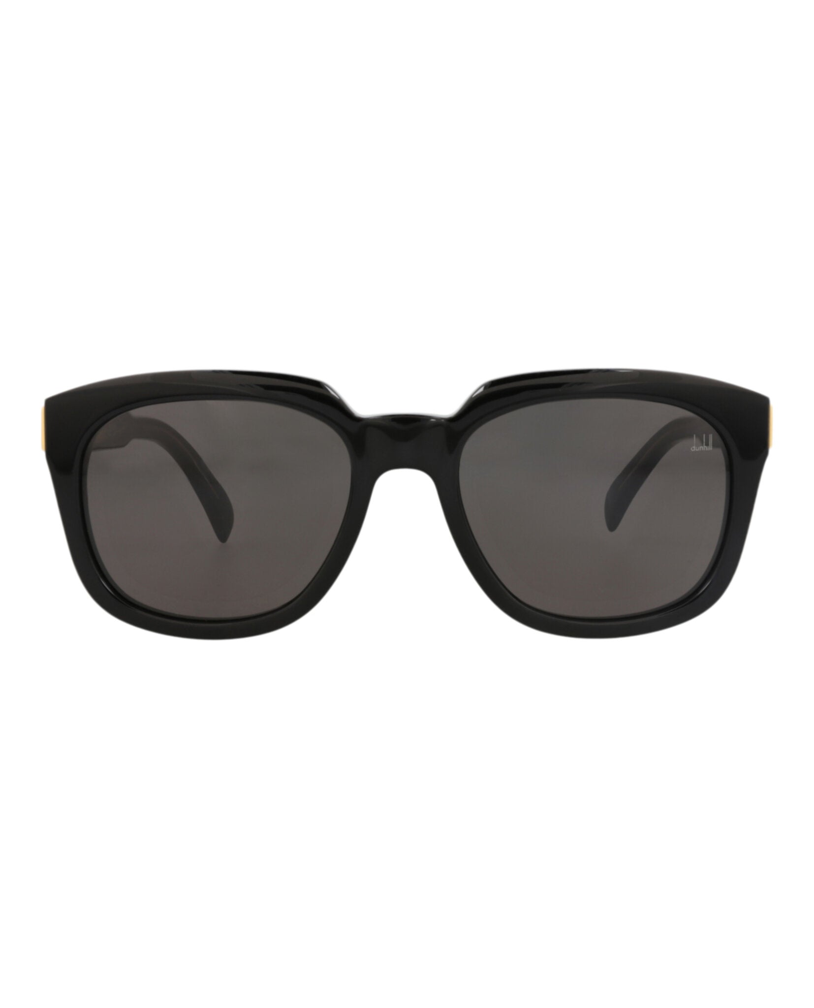 Dunhill Unisex Square/Rectangle Black Black Grey Fashion Designer Eyewear