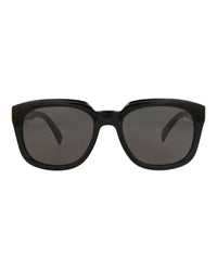 Dunhill Unisex Square/Rectangle Black Black Grey Fashion Designer Eyewear