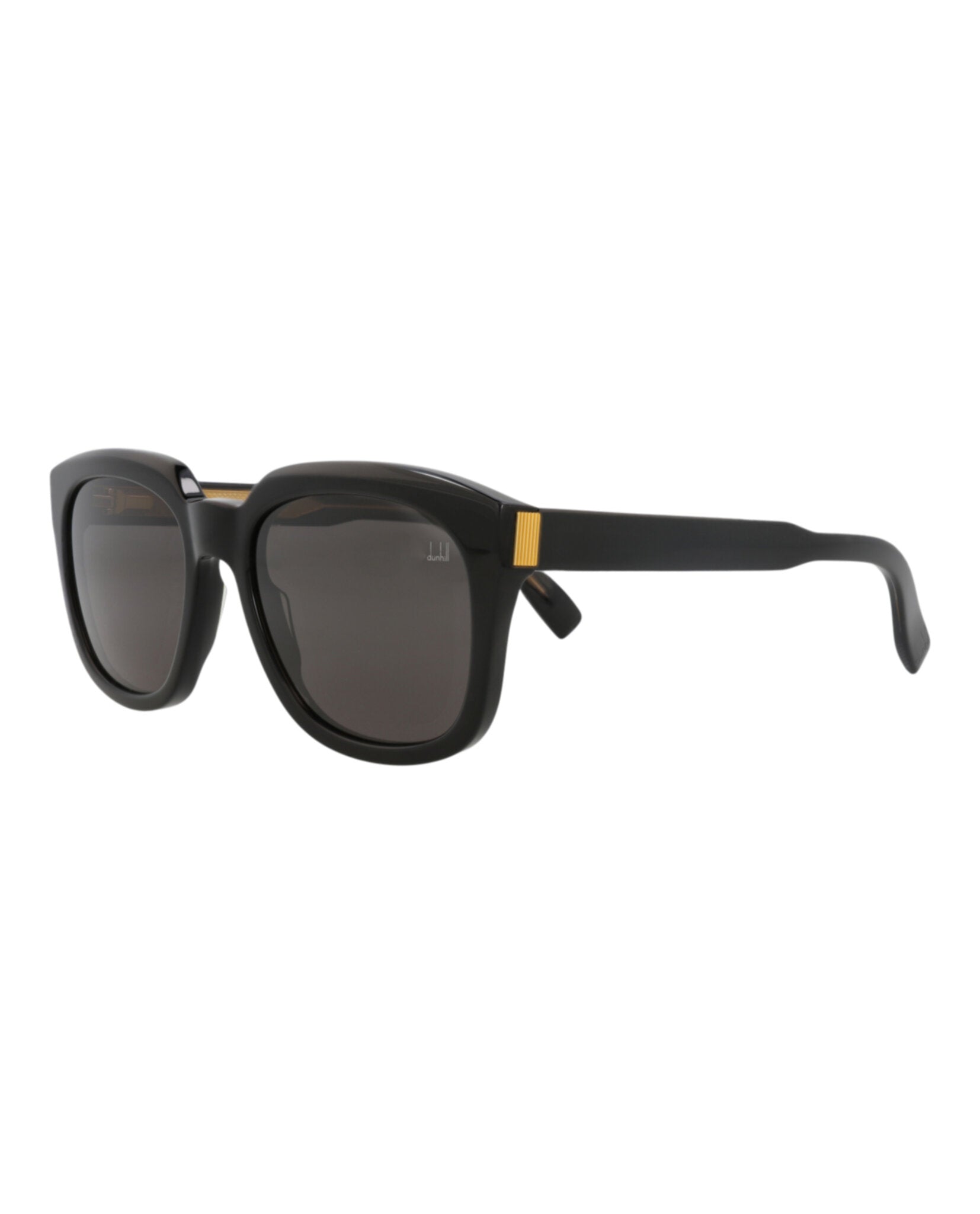 Dunhill Unisex Square/Rectangle Black Black Grey Fashion Designer Eyewear