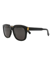 Dunhill Unisex Square/Rectangle Black Black Grey Fashion Designer Eyewear