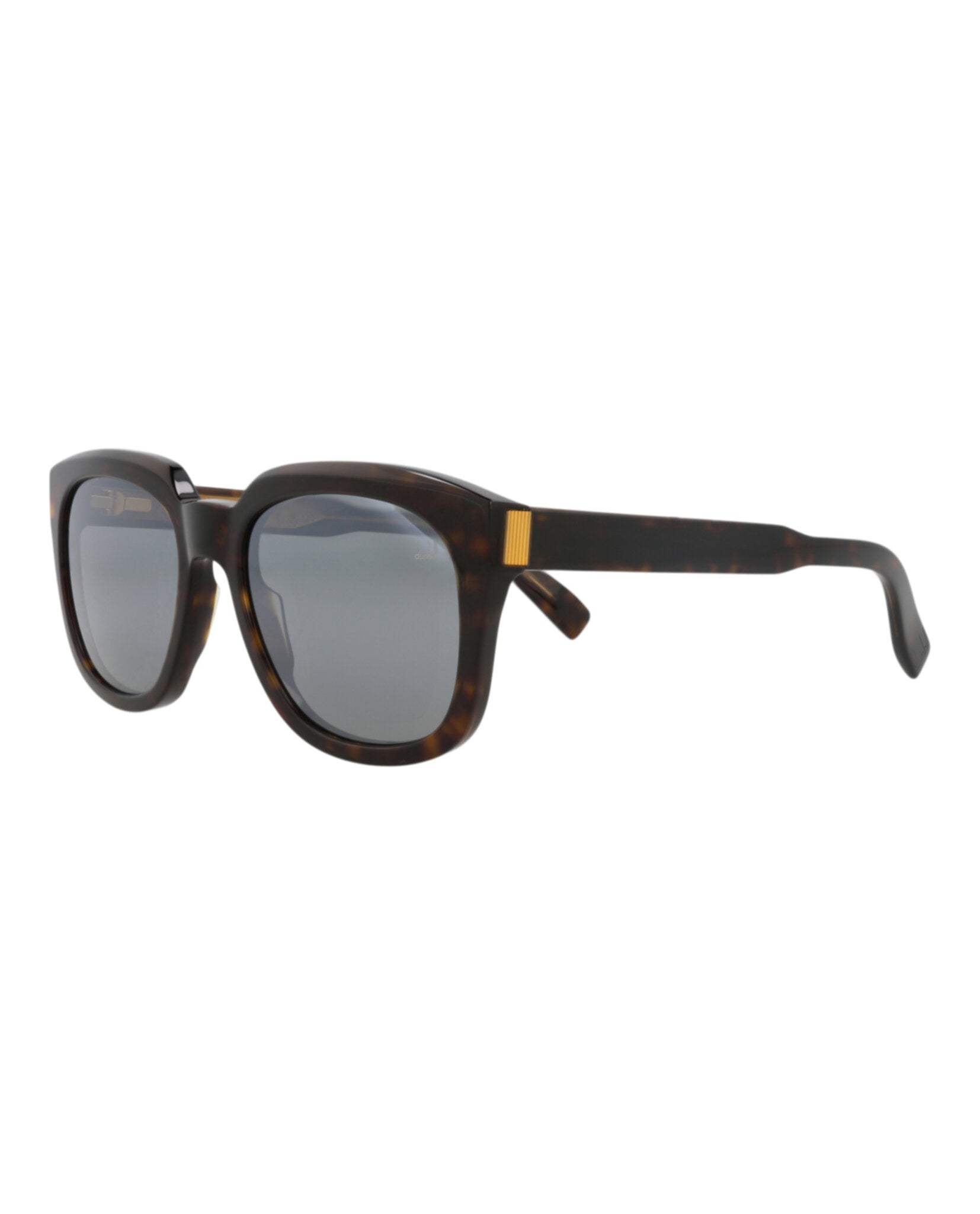 Dunhill Unisex Square/Rectangle Havana Havana Silver Fashion Designer Eyewear