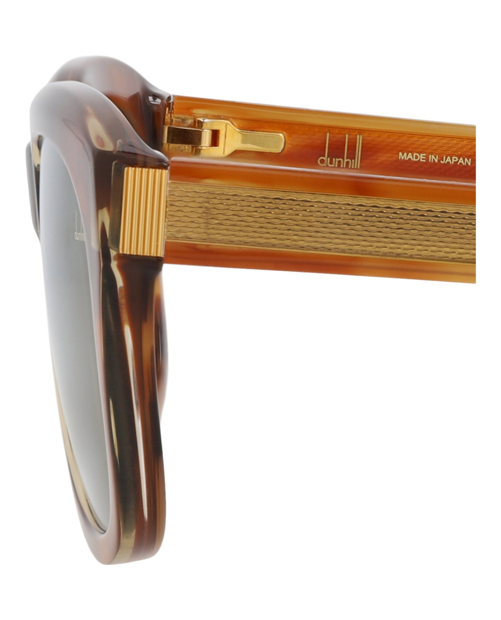 Dunhill Unisex Square/Rectangle Havana Havana Bronze Fashion Designer Eyewear
