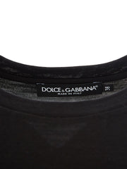 Dolce & Gabbana Elegant Black Wool Women's T-Shirt