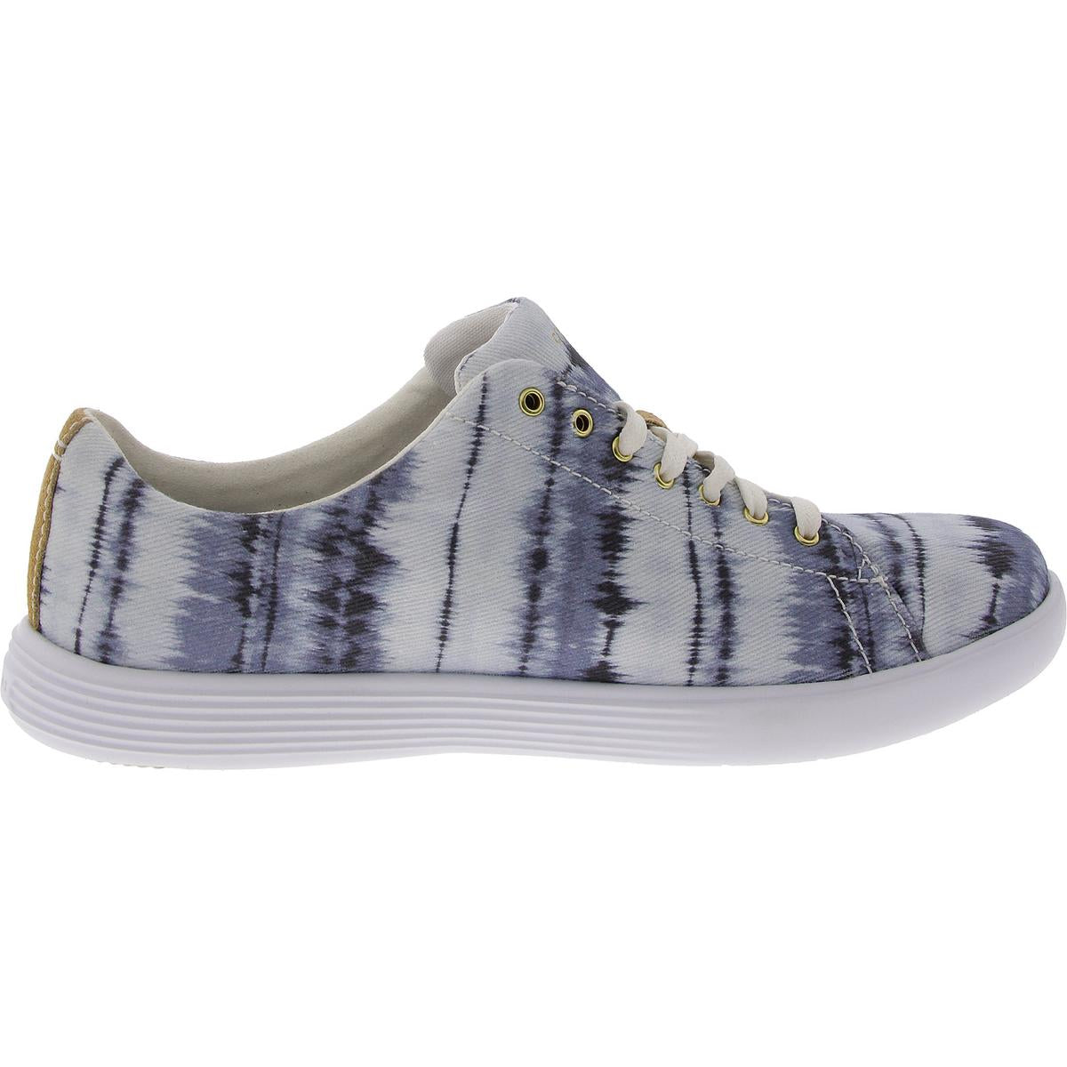 Womens Lace-Up Manmade Casual And Fashion Sneakers